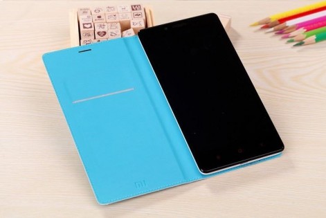 Чехол книжка для смартфонов Xiaomi Redmi Note Blue ORIGINAL